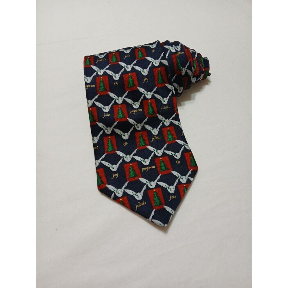 Christmas‎ Necktie Christmas Tree, Dove All Silk Unicef Men's Tie.
